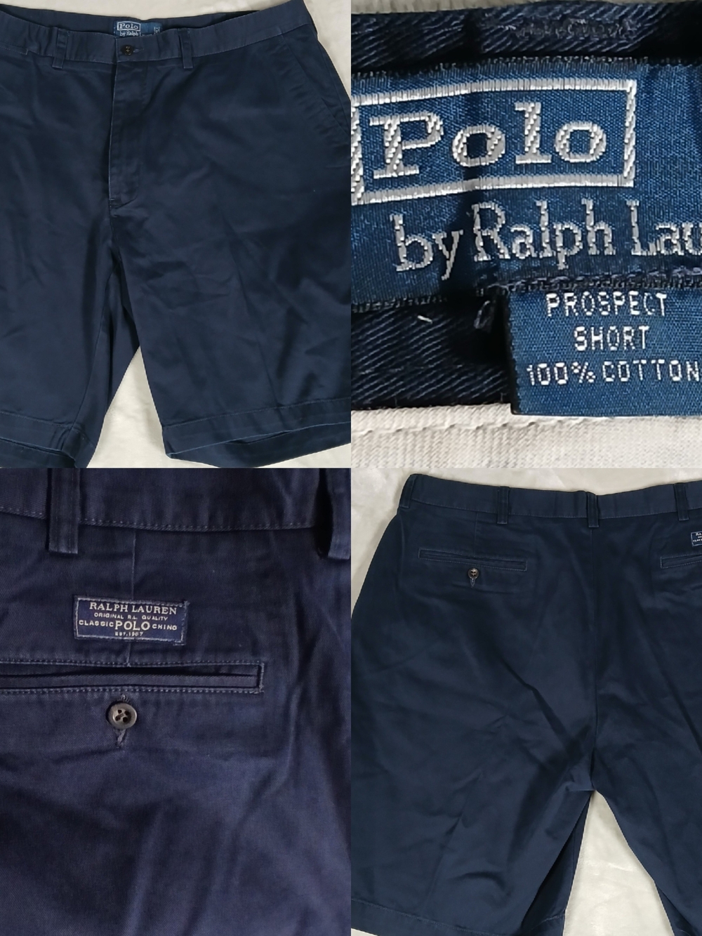 Polo Ralph Lauren Prospect Shorts 38 Men's Chino Shorts Navy Blue